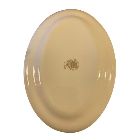 Camwood Ivory Universal-Cambridge Red Cattails Oval Serving Platter A72-1C - Picture 6 of 7